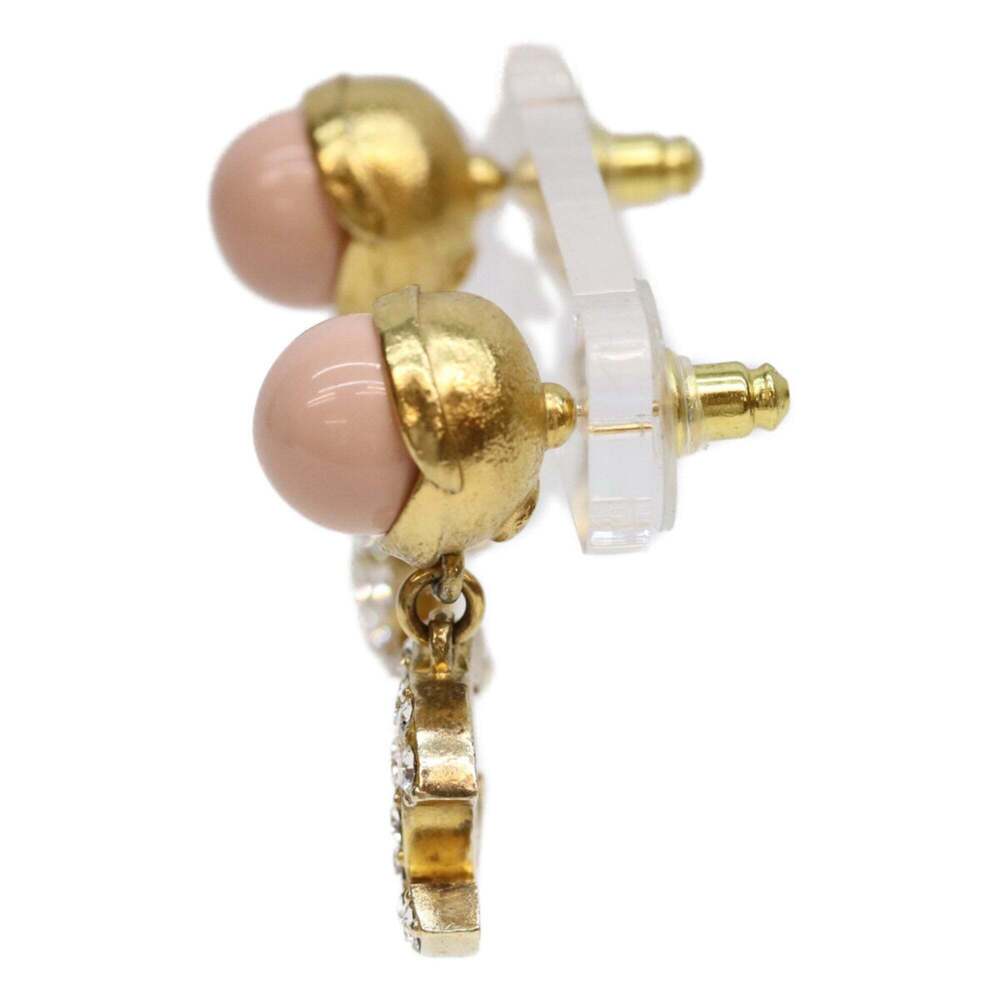 CHANEL Authentic Pink Pearl Logo Earrings - Picture 2 of 7